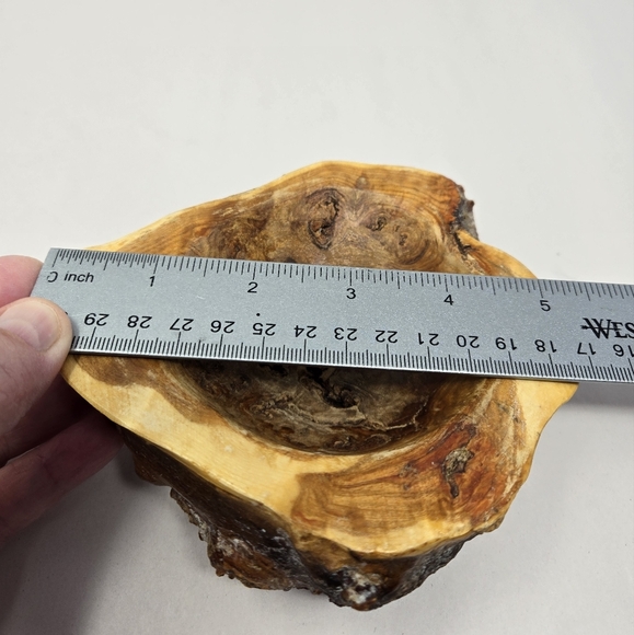 Wes Harmon Handcrafted Small Wooden Bowl For Any Small Essential Rustic Wood - Picture 7 of 13